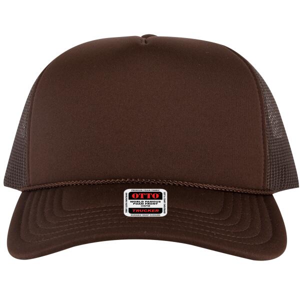 OTTO CAP 5 Panel High Crown Mesh Back Trucker Hat Thumbnail