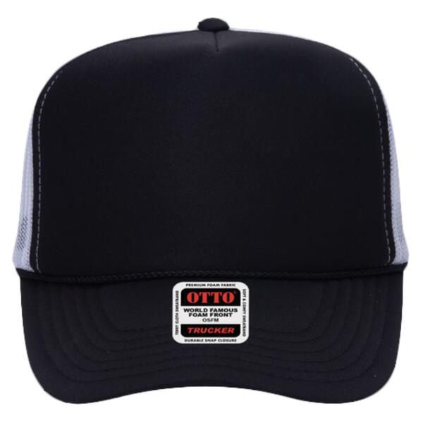 OTTO CAP Camouflage 5 Panel High Crown Mesh Back Trucker Hat Thumbnail